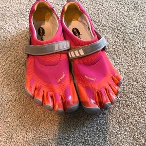Vibram five finger shoe.